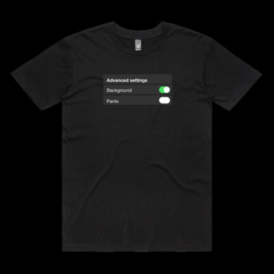 ADVANCED SETTINGS TEE - BLACK Thumbnail