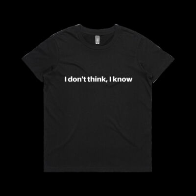 I don't think, I know (Womens Crew Neck) Thumbnail